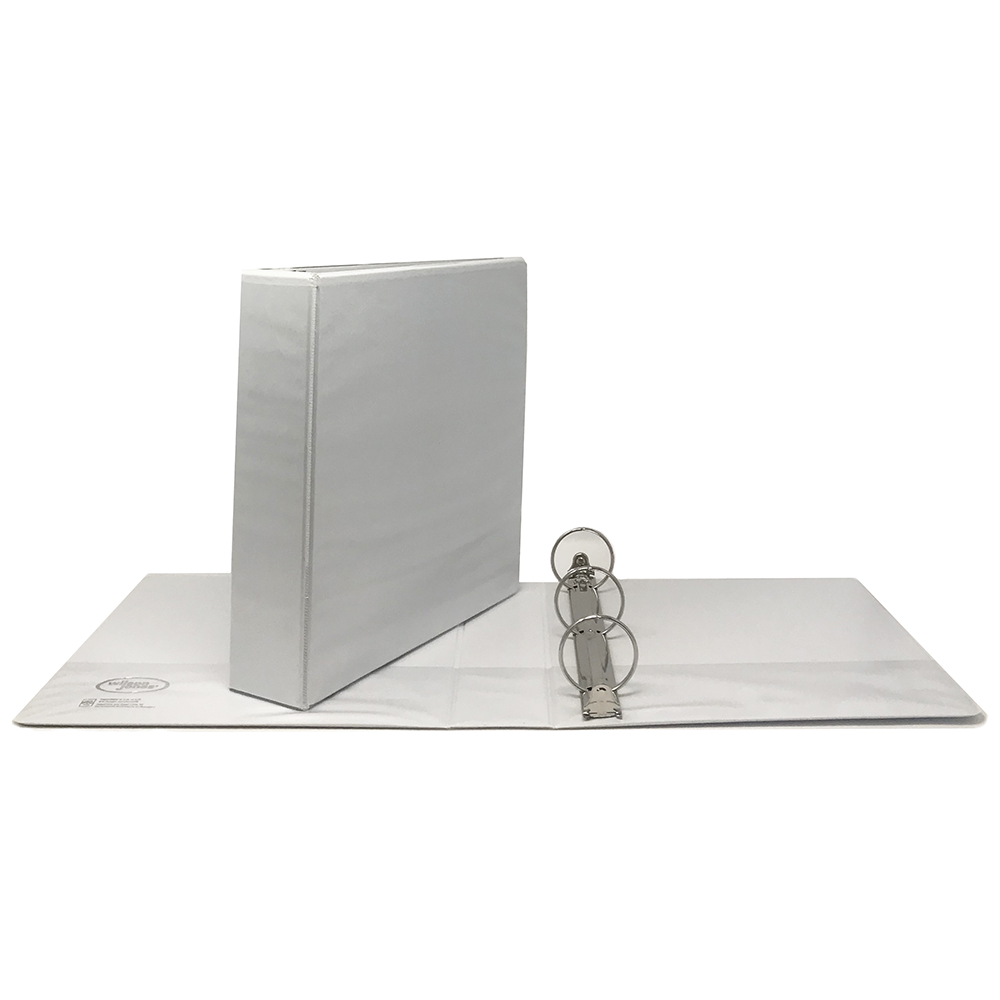 School Start D-Ring Easyview Binder (2", White)